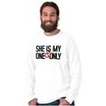 thumbnail image 6 of Romantic Matching Set His Hers Couple Men's Long Sleeve Tee T Shirt Brisco Brands M, 6 of 7