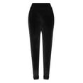 thumbnail image 5 of XFLWAM Womens Elastic High Waist Gold Velvet Trousers Casual Baggy Sweatpants Comfort Lounge Joggers Pants with Pockets Black S, 5 of 6