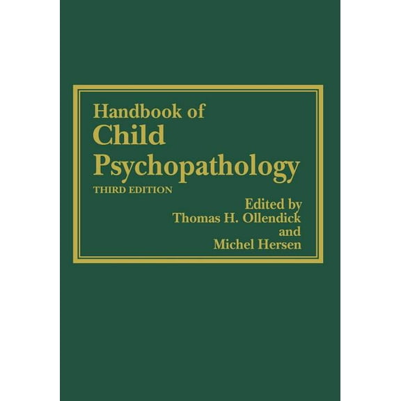 Handbook of Child Psychopathology, (Paperback)