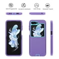 thumbnail image 2 of SPYCASE Tough Series Case for Samsung Galaxy Z Flip 5 5G (2023), [Rugged Protection] Dual Layer Rugged Protective Case with Holster & Kickstand (Purple/Teal), 2 of 6