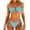 Blue Womens Swimsuits, variant on Bikinis for Women 2 Piece Swim Suits Halter Push Up Bandeau Bra Side String Cheeky Briefs 2026 Bathing Suits