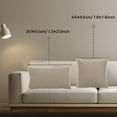 thumbnail image 6 of HonorHut Throw Pillow Covers Neutral Decorative Euro Cushion Cover with Stitched Edge Breathable Pillow Protectors 18x18 Inch 2 Piece Khaki, 6 of 6