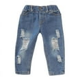 thumbnail image 4 of Kids Girl Clothes Outfits Floral Short Sleeve Shirt Tops+Denim Pants 1-4Y Sets, 4 of 6