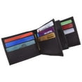 thumbnail image 4 of Mens Genuine Leather Wallet Euro Traveler Style with Center Flip ID Window 2152, 4 of 20