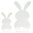 thumbnail image 3 of 2pcs Miroir de Pâques Autocollants de Fenêtre Stickers Muraux de Conception de Modèle de Lapin, 3 of 7