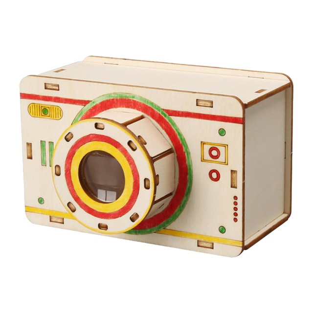 Kit Científico de Modelo de Cámara DIY para Niños, Modelo de Física para Experimentos Prácticos para Niños, Construcción de Madera Resistente Y Profes