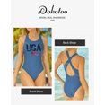 thumbnail image 2 of Dokotoo Women's Modest One Piece Swimsuit Slimming Swimwear Monokini Crisscross Back Athletic Sport Bathing Suits S-XXL, 2 of 6