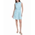 thumbnail image 3 of Nanette Nanette Lepore womens  Sleeveless Shirt Dress, 10, Blue, 3 of 4