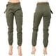 thumbnail image 1 of ICHUANYI Clearance Women's High Waist Jogger Cargo Solid Color Pants With Matching Belt(Army Green, S) ICHUANYI WER2023080904113, 1 of 6