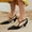 Black, variant on RKSTN Sandals for Women Shoes With Pointed Tapered Heel And Shallow Buckle Side Hollow Shoes Soft Comfortable Sandals