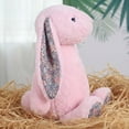 thumbnail image 6 of Kiewfjdk Blossom Pink Bunny Stuffed Animal 9.84"– Easter Bunny Plush Long Ears, Cuddly Plushies for Kids Age 3+, Perfect Birthday & Easter Gifts, 6 of 9