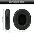 thumbnail image 2 of umvowuxa Crusher Evo Replacement Ear Pads - Compatible with Skullcandy Crusher Wireless/ANC/Evo/360 & Hesh ANC/Evo/3 & Venue ANC Headphones(Black), 2 of 6