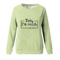 thumbnail image 4 of 50 % de Rabais Liquidation Chandail en Molleton Surdimensionné pour Femmes 2023 Mode Décontractée Manches Longues Col Rond Imprimé Chandail en Molleton Blouse, 4 of 4