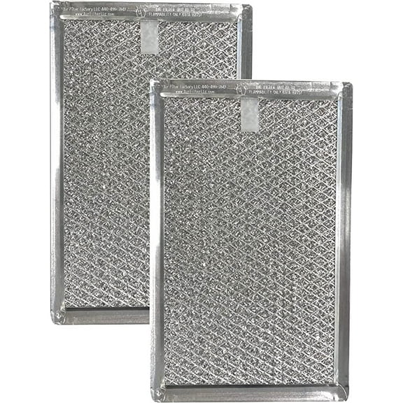Air Filter Factory Replacement for 5303319568 Frigidaire Microwave Oven 12-Layer Aluminum Grease Filters 2-Pack