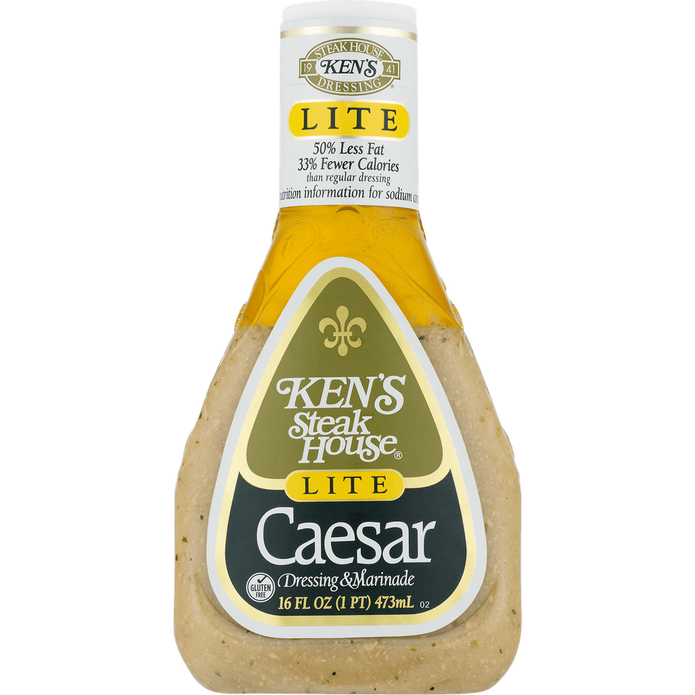 Ken's Steak House Lite Caesar Salad Dressing, 16 Ounce Bottle Walmart