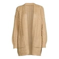 thumbnail image 5 of Time and Tru Women's Fashion Cable Cardigan, 5 of 5