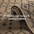 thumbnail image 5 of DEORAB Outdoor Rug 5'x 8' Polypropylene Surface Washable UV-Resistant Carpet Patio Deck Porch，Coffee, 5 of 12