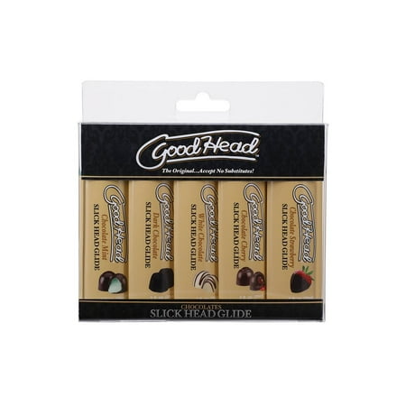 Goodhead Chocolate Slick Head Glide Flavored Lubricant 1oz - Asst. Flavors Pack of 5