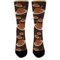 thumbnail image 4 of ThisWear Thanksgiving Clothes Bring Me Some Turkey Trot Socks Thanksgiving Socks 12-Pair Novelty Crew Socks, 4 of 5