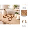 thumbnail image 5 of Beads Garland with Mango Wood Heart Accent for Home, Bathroom and Room Decor - Decorative Strand for Office, Shelf or Coffee Table - Ornament Styling for Living Room Interior - 1", Brown, 5 of 10