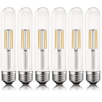 Luxrite Vintage T9 LED Tube Light Bulbs 60W Equivalent, 2700K Warm White, 550 Lumens, Dimmable, 5W, E26 Base (6 Pack)