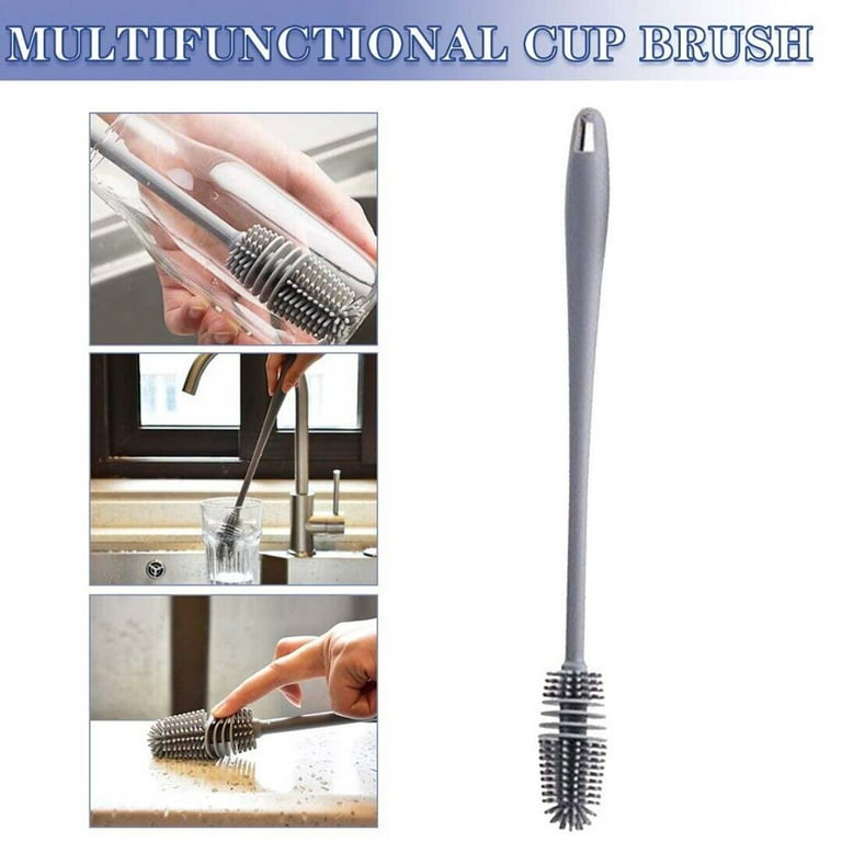 Silicone Cup Brush Cup Scrubber Glass Cleaner Kitchen Cleaning