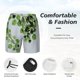 thumbnail image 3 of Fotbe Watercolor Green Leaves Traje de Baño para Hombre – Shorts de Natación de Secado Rápido con Forro y Bolsillos-X-Large, 3 of 6