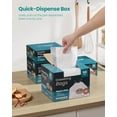 thumbnail image 4 of Trash Bags for 8-Gallon (30 L) Trash Cans, Drawstring Kitchen Garbage Bags, Pre-Separated, Quick-Dispense Box, Liner Code H, 4 Rolls, 160 Count, White UKRB031A04, 4 of 8