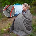 thumbnail image 3 of Manta de camping GLORSIGN, 203 x 152 cm, ligera, impermeable, gris, 3 of 7