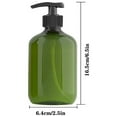 thumbnail image 3 of Riforla 4Pcs 300/500Ml Bathroom Soap Dispensers Shampoo Air Lotion Container Press Foam Bottle for Bath Soap Gel and Cosmetics Green 300ML, 3 of 3