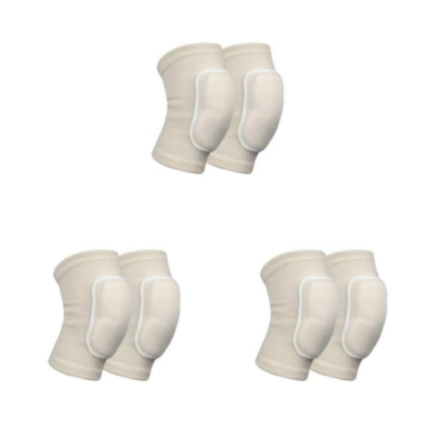 Greeniant Rodilleras de tela transpirable de alta elasticidad para deportes y baile, voleibol, rodilleras deportivas para niños, color blanco, Type1 NO1