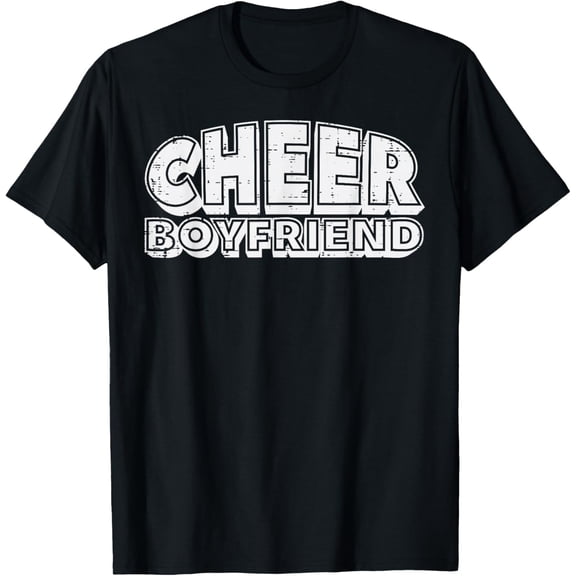Cheerleader Cheer Boyfriend Cheerleading Bf Men Teens T-Shirt Shirts