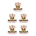 thumbnail image 3 of Injueey Animal árbol de Navidad colgante resina ornamento ventana chimenea decoración Navidad Hotel decoración del hogar suministros para el Type8 NO8, 3 of 6