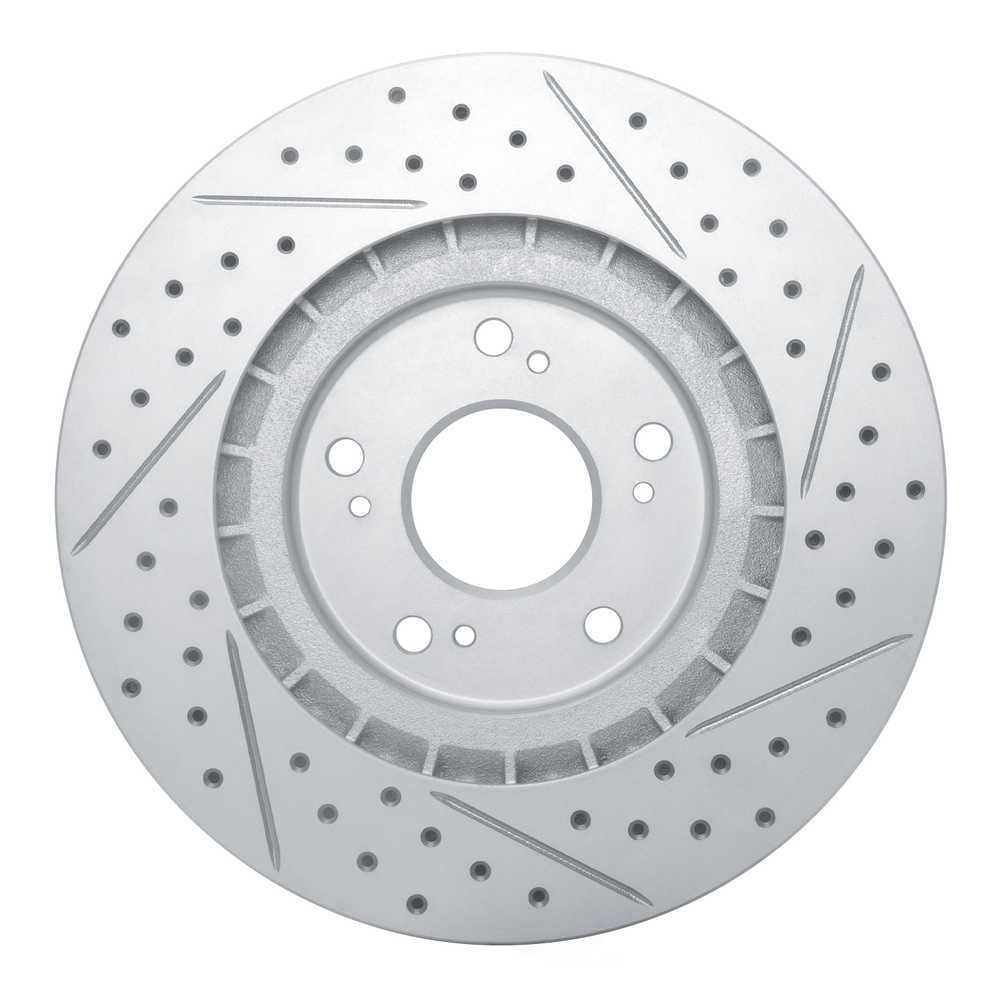 Dynamic Friction Company 830-58012L DFC Geoperformance Rotor - Drilled and Slotted