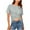 Gray(Type 59), variant on Otvok Women Fashion Casual Solid Color Backless Hollow Front and Back Wearable T-Shirt Short-Sleeve Round Neck Tops