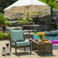 thumbnail image 3 of ARDEN Outdoor Deep Seat Cushion Set, 24 x 24, Water Repellant, Fade Resistant, Deep Seat Bottom and Back Cushion for Chair, Sofa, and Couch, Aqua Leala, 3 of 11