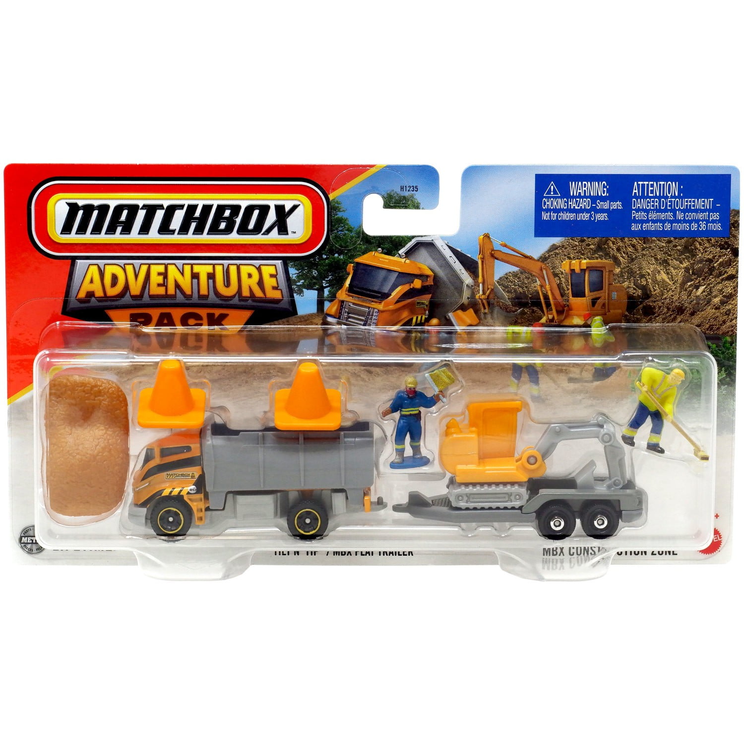 Matchbox Hitch & Haul Dirtstroyer / MBX Farm Trailer Diecast