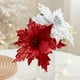thumbnail image 5 of Advancent Tela con amplias aplicaciones de flores navideñas para iluminar el elegante adorno navideño del árbol de Navidad Kits de decoración para fiestas Plata, 5 of 6