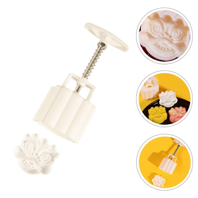 RUNROTOO 1 Set Pastry Cookie Mold Plastic Moon Press Molds for Friends Holiday Gifting