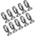 thumbnail image 1 of 10Pcs Hose Clamps Set. Stainless Steel 1-1/4\'~1-3/4\'(32Mm-44Mm) Hose Clamp Worm Gear, 1 of 5