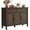 Brown, variant on 48 Inches Buffet Cabinet with Storage, Farmhouse Sideboard Buffet, with Adjustable Shelves, Rustic Brown