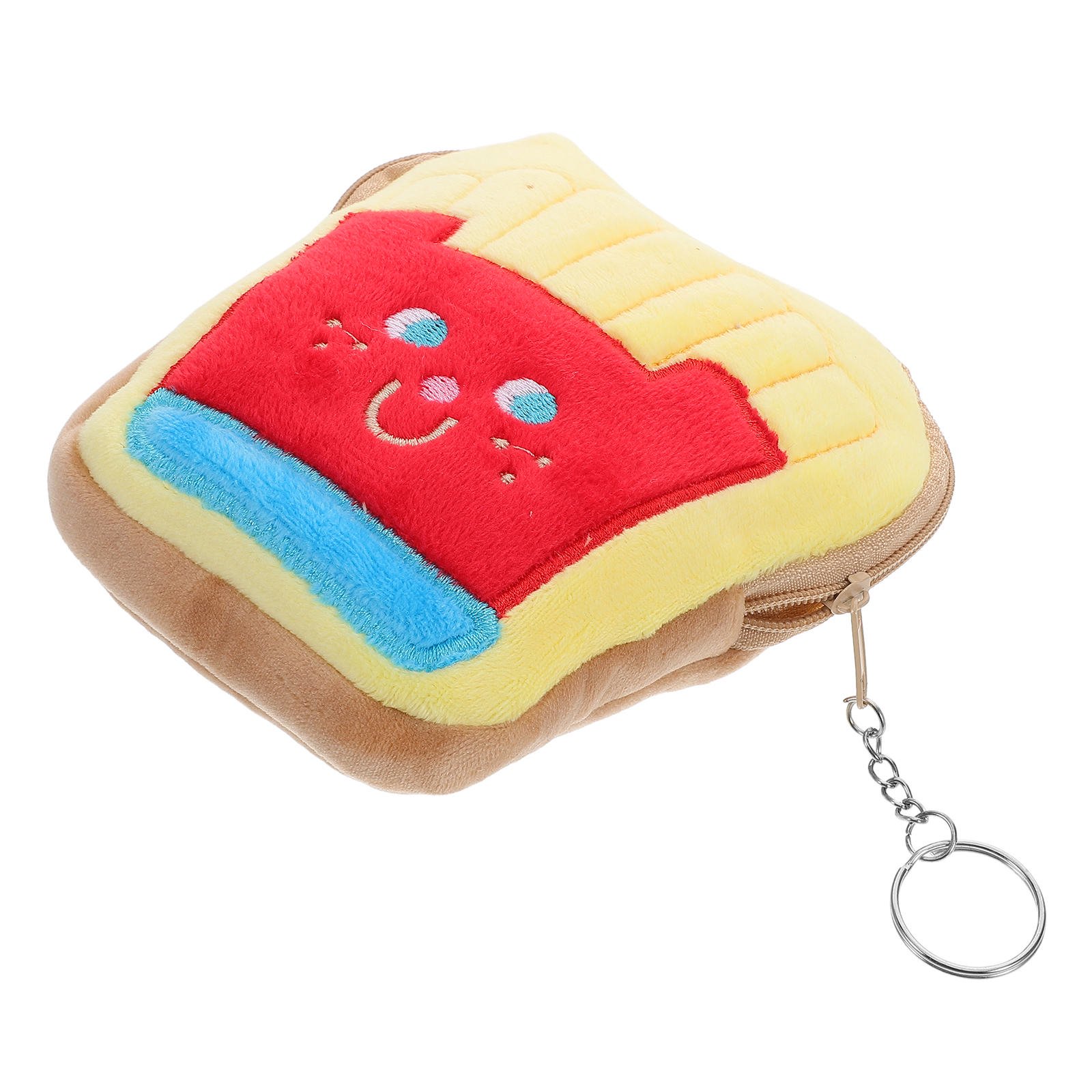 WORGEOUS Cute Money Bag Wallet with Keychain Girls Pouch Unique Handbag Decor Compact Keychain Pouch