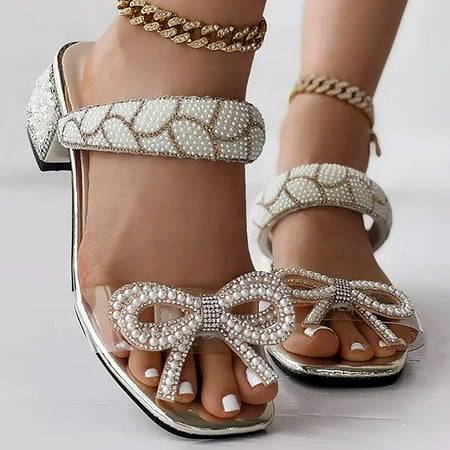 

Black Heels for Women Sexy Women s Heels Gold Fashionable Zipper Waterproof Sandal Fall Gifts for Women 42