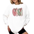 thumbnail image 3 of Gigi Ink-Printed Lace Christmas Sweatshirt Grandma Holiday Sweater -Each Saying Sold Separately White Sweatshirt Adult XLarge, 3 of 4