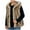 Khaki, variant on Mink Coats for Men Hooded Collar Sleeveless Jacket Fashion Colorblock Fuzzy Warm Midweight Winter Outdoor Snow Coat Gray M