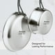 thumbnail image 3 of Sartén KitchenAid de acero inoxidable pulido de 5 capas, 21 cm, 3 of 9