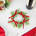 thumbnail image 1 of ¡Precios Increíbles!, Decoración de mesa navideña Guirnalda Lazo Vela Anillo Anillo Vela Bayas Navideñas Akmoler, 1 of 6