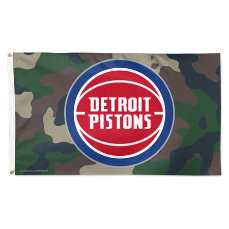 WinCraft Detroit Pistons 3 x 5 Single-Sided Deluxe Camo Flag