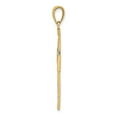 thumbnail image 2 of Auriga 14K Yellow Gold W/ Rhodium D/C and Cut-Out Cross Charm for Women (Length - 29.2 mm), 2 of 6