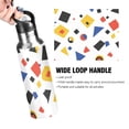 thumbnail image 4 of Yayeee 20oz Insulated Water Bottle Double Wall Stainless Steel with Flip Straw Lid, Black Simple Shapes, 4 of 7